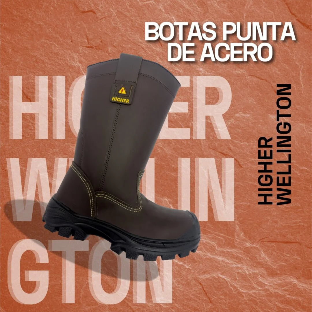 Botas Punta de Acero Higher Wellington | Fullcons
