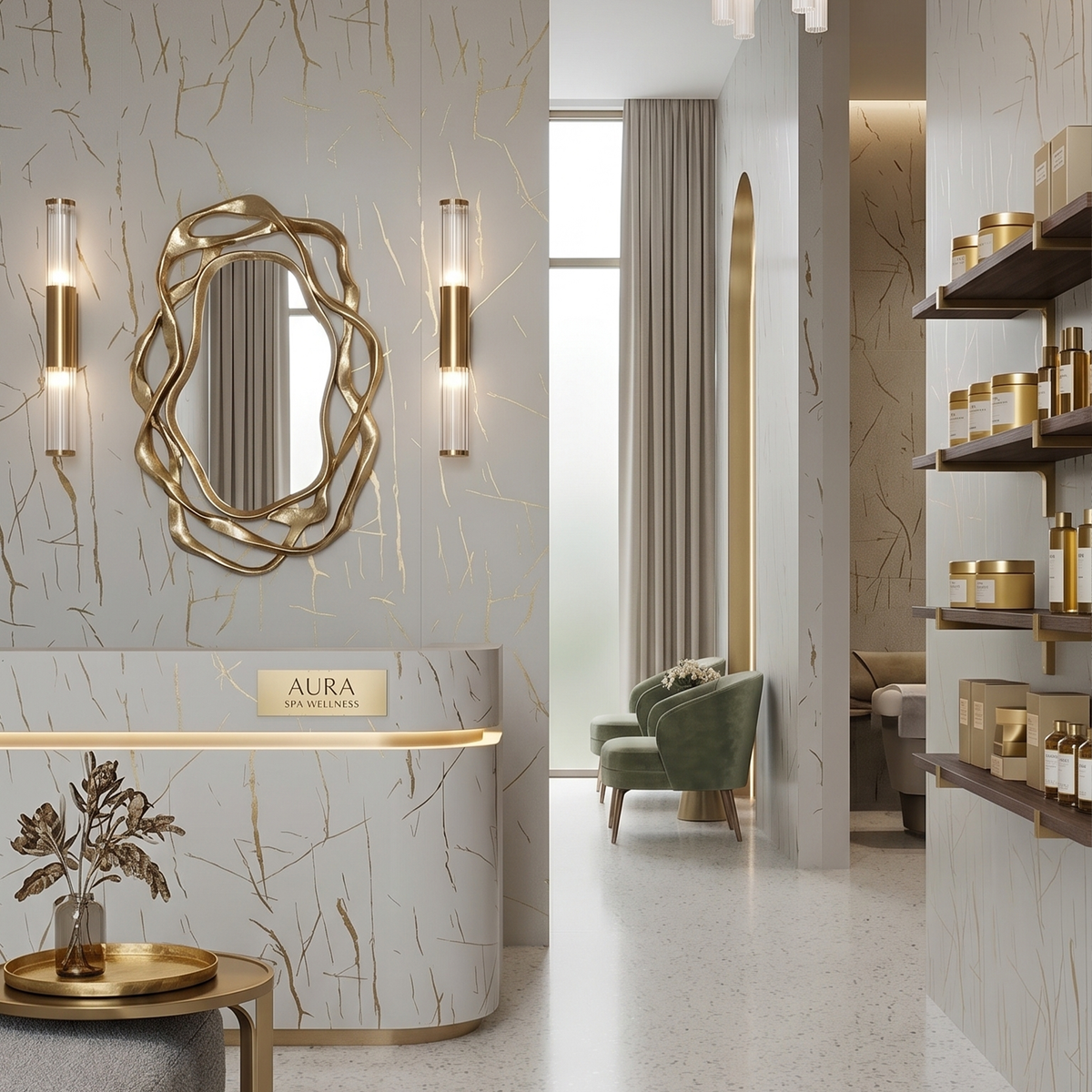 Panel PVC Tipo Mármol Calacata Dorado 3 mm (1.22 x 2.44 m) | Fullcons