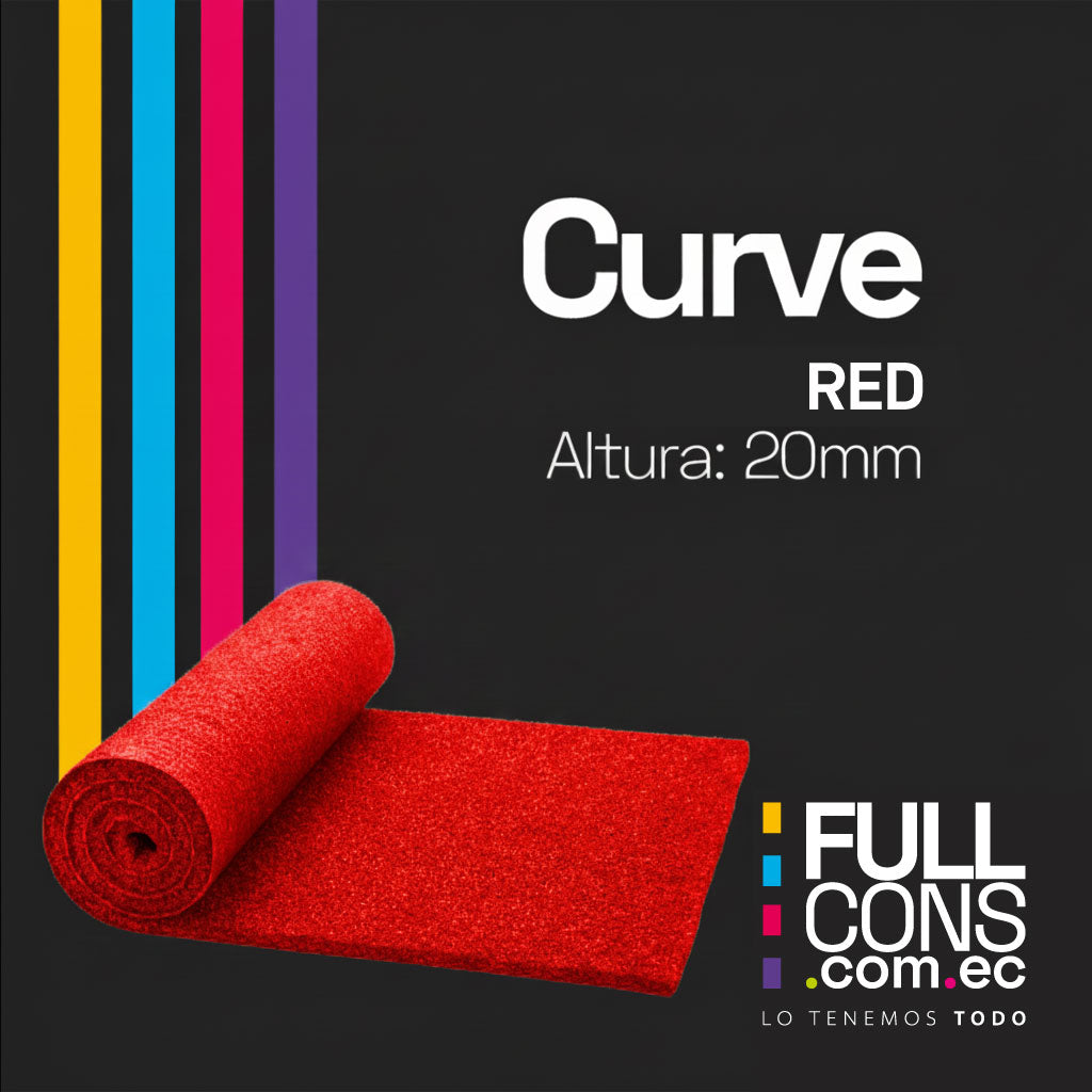 Césped Sintético Decorativo Curve 20mm Red | Césped Ecuador