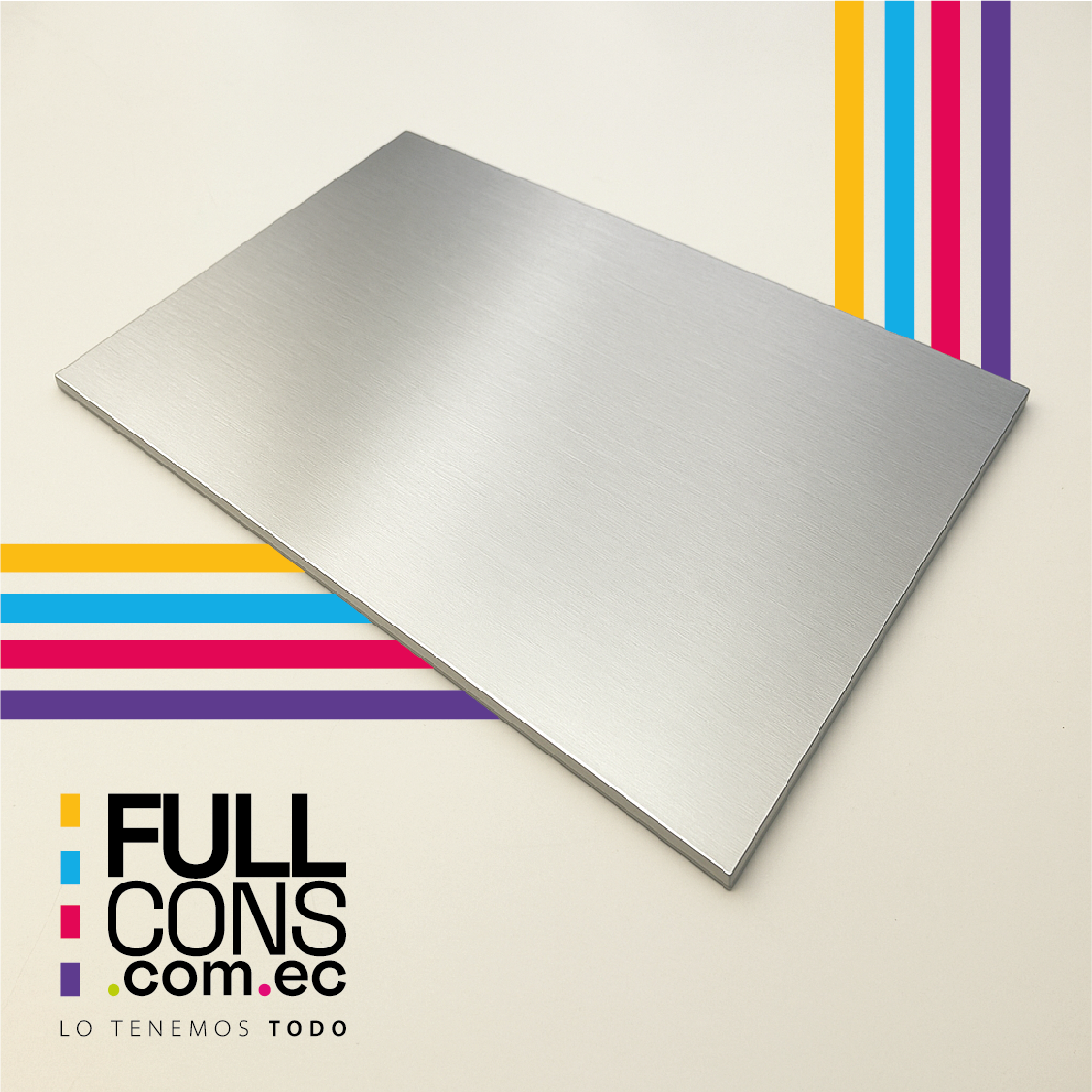 Alucobond HDPE Silver Metalic 4mm (1.5m x 5.8m)