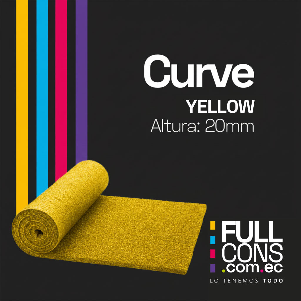 Césped Sintético Decorativo Curve 20mm Yellow | Césped Ecuador