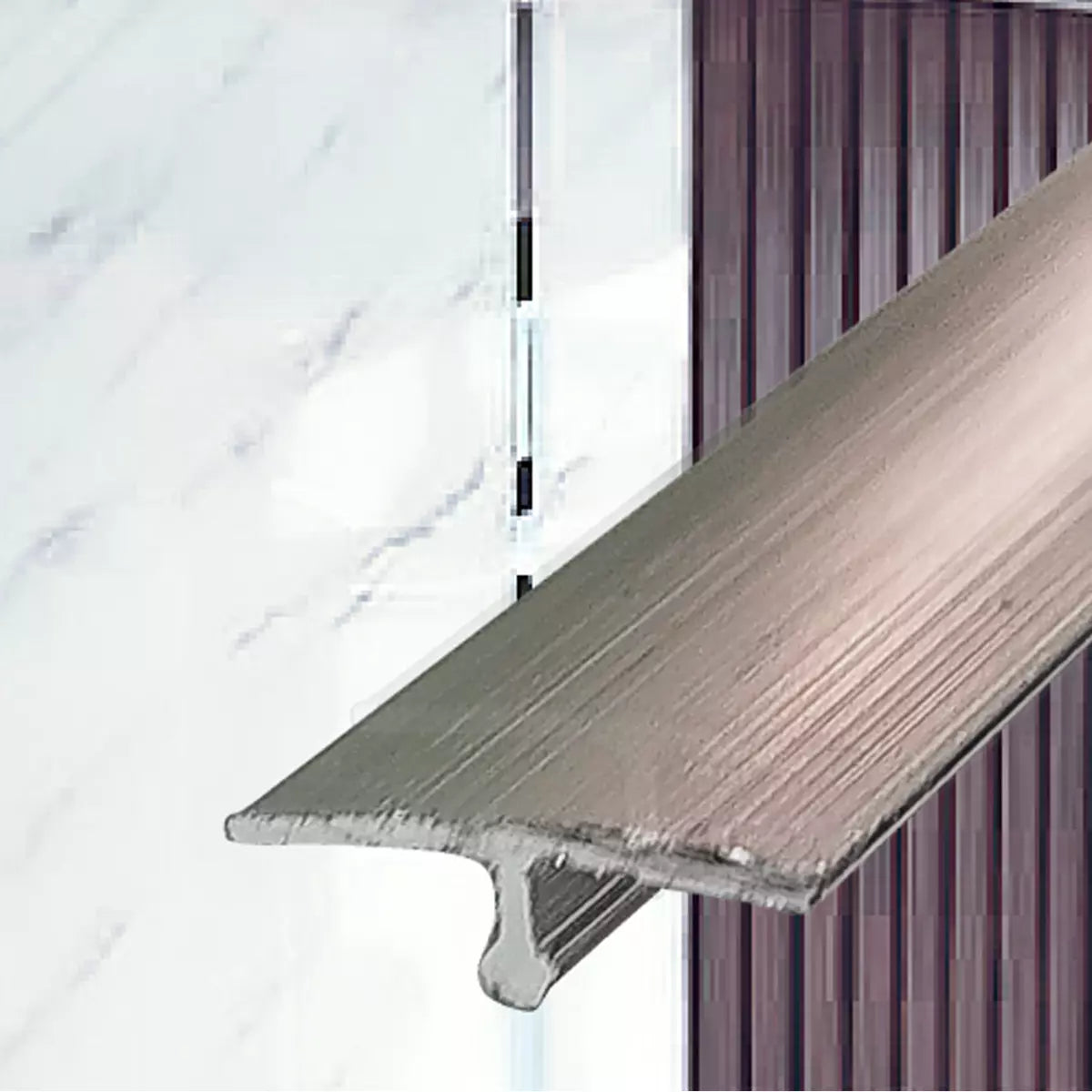 Perfil T de Junta Decorativa para Paneles PVC Mármol 245 cm | Fullcons