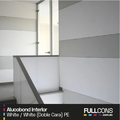 Alucobond Interior 2 Caras | Aluminio Compuesto | Color "Blanco"