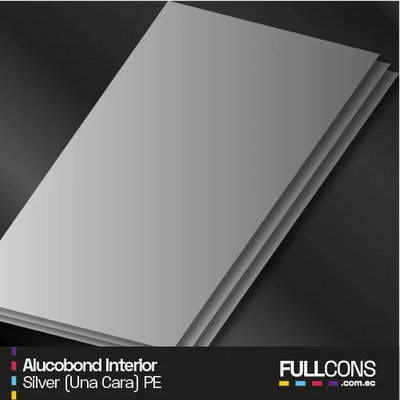 Alucobond Interior 1 Cara | Aluminio Compuesto | Color "Silver"