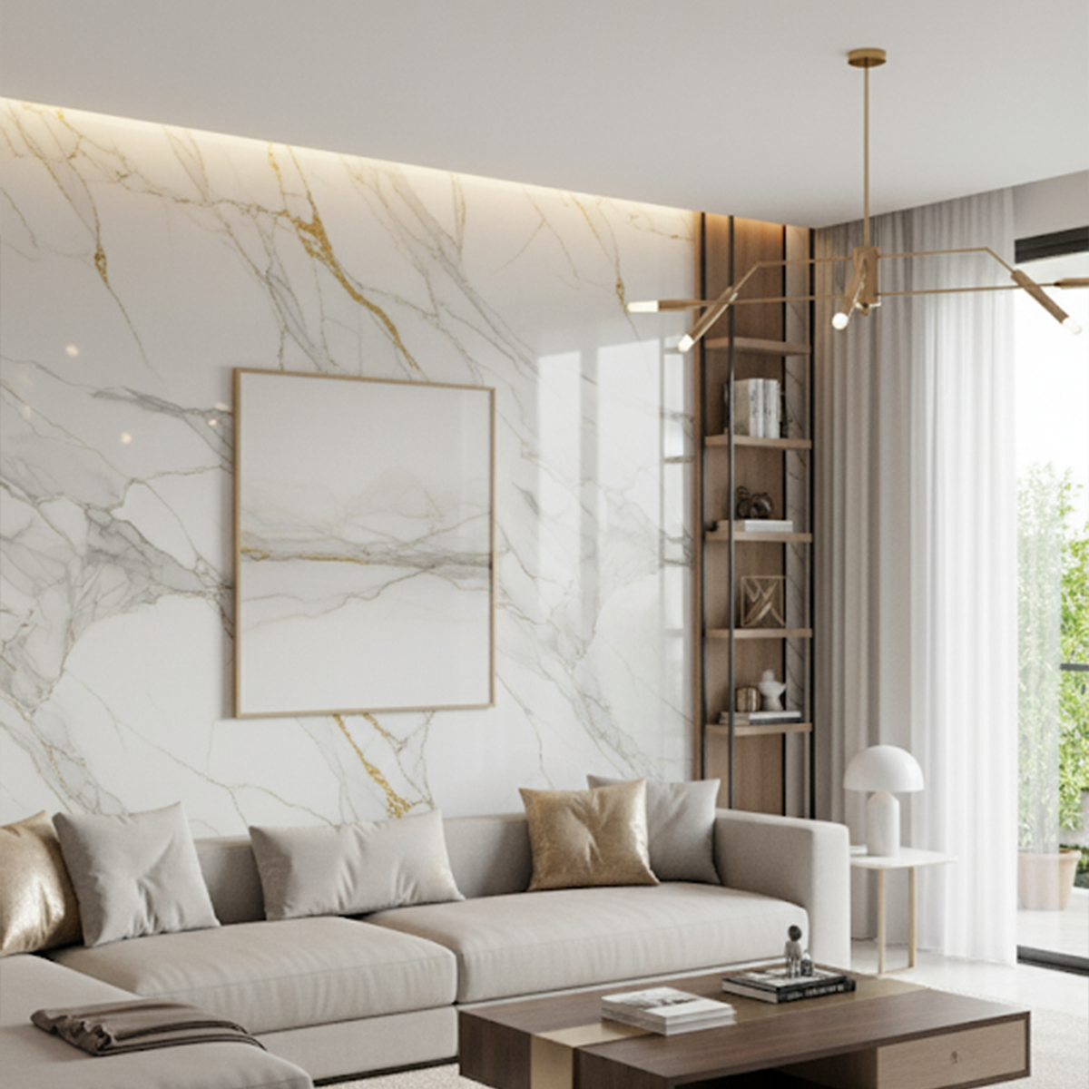 Panel PVC Tipo Mármol Aurora Mármol 3 mm (1.22 x 2.44 m) | Fullcons