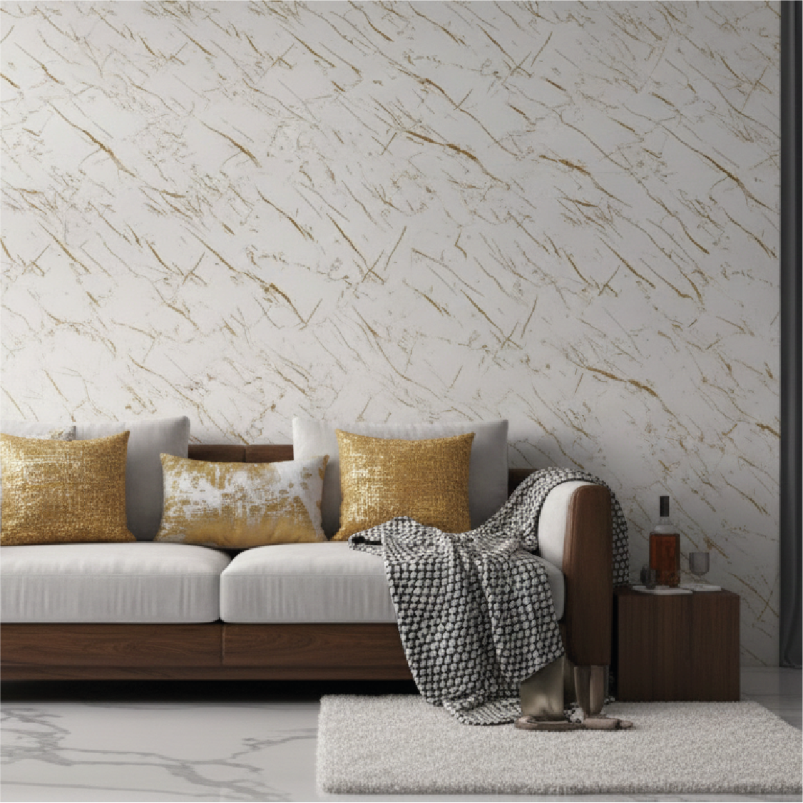Panel PVC Tipo Mármol Blanco Real 3 mm | Fullcons
