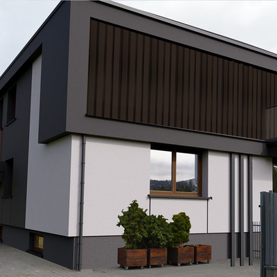 Panel Ranurado WPC de Exterior Café Imperial 22 cm x 2.90 m (26 mm) | Fullcons