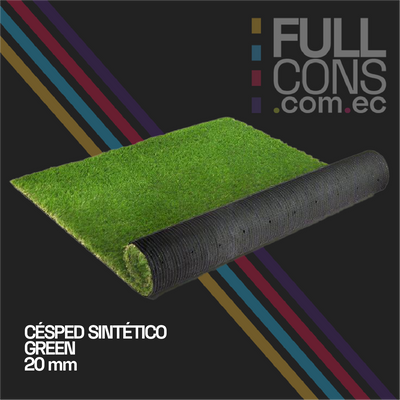 Césped Sintético Decorativo Curve 20mm | Fullcons Ecuador