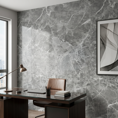 Panel PVC Tipo Mármol Gris Bruma 3 mm (1.22 x 2.44 m) | Fullcons