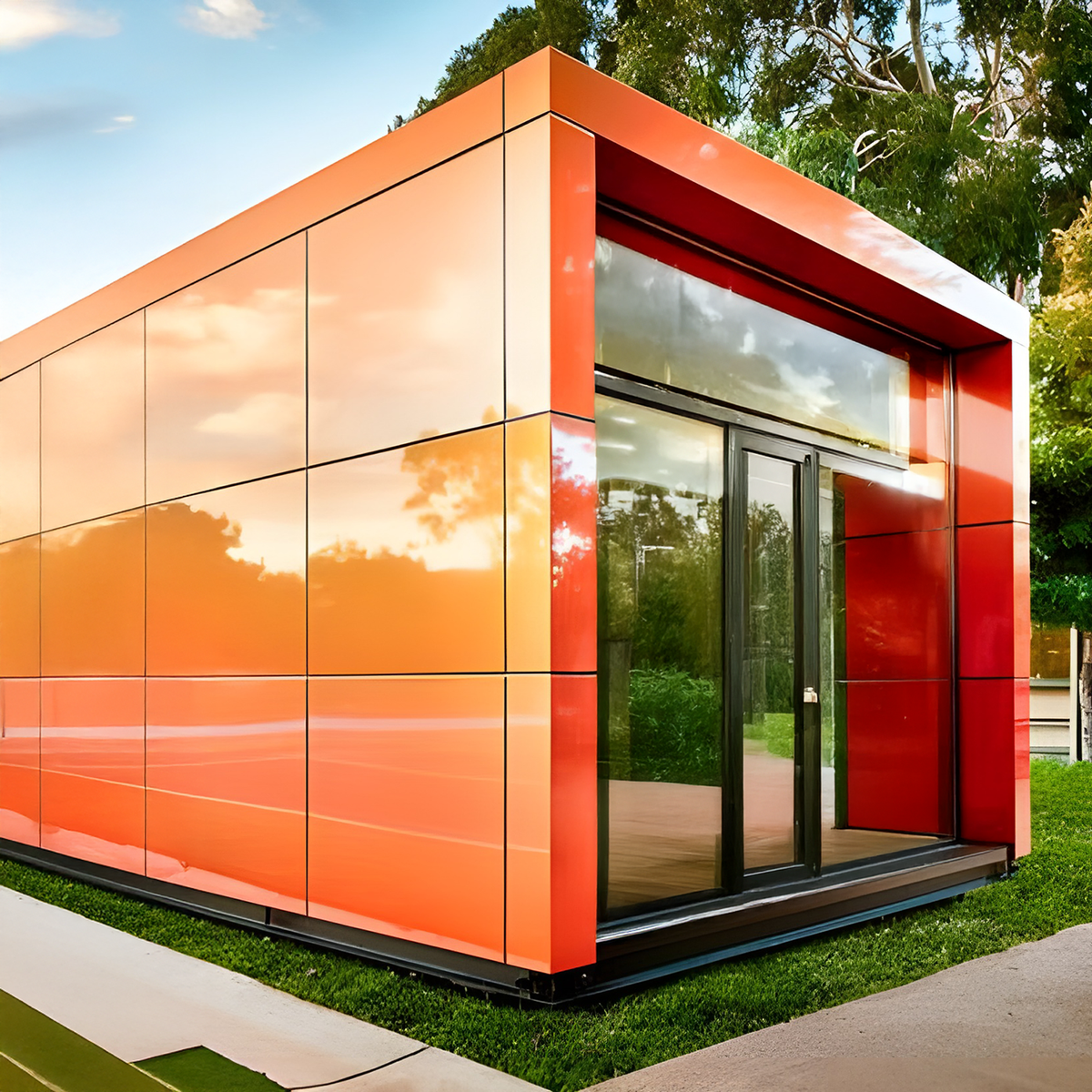 Alucobond PE Orange 4mm (1.5 x 5.8 m) | Fullcons