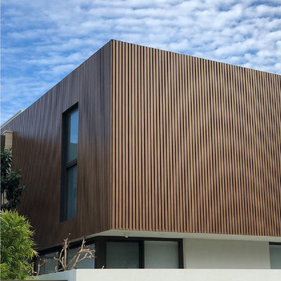 Panel Ranurado WPC de Exterior Madera Avellana 22 cm x 2.90 m (26 mm) | Fullcons