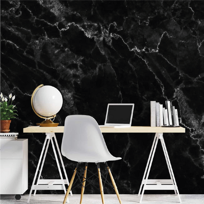 Panel PVC Tipo Mármol Marquina 3 mm (1.22 x 2.44 m) | Fullcons