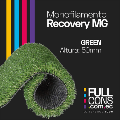 Césped Sintético Deportivo Fútbol Recovery MG 50mm (10.000 DTEX) | Césped Ecuador