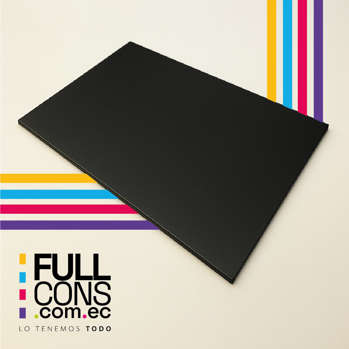 Alucobond PE Black 4mm (1.5 x 5.8 m) | Fullcons