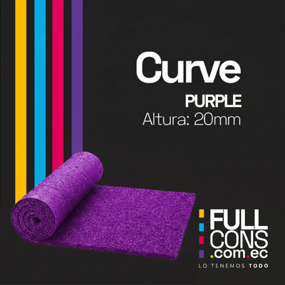 Césped Sintético Decorativo Curve 20mm Purple | Césped Ecuador
