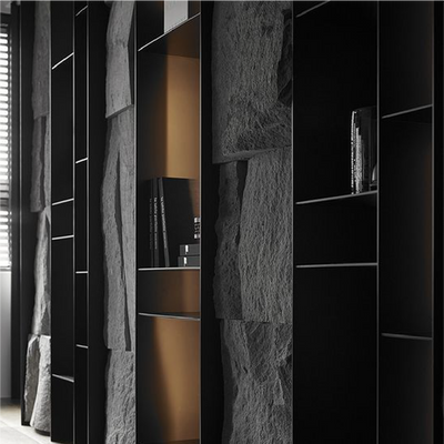 Panel de Piedra PU Poliuretano 3D Gris Volcánico 1.20 m x 0.60 m | Fullcons