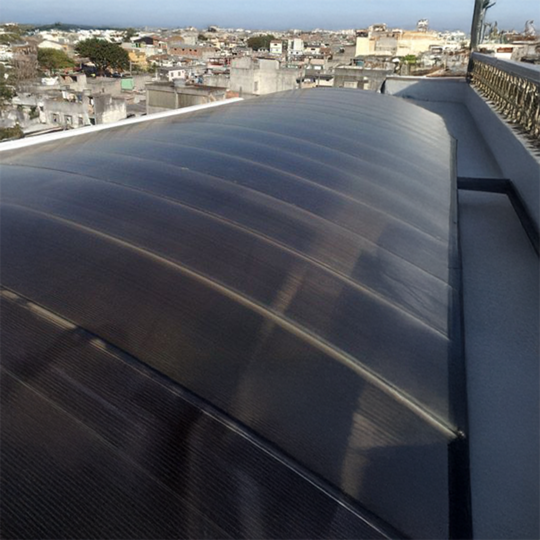 Plancha de Policarbonato Alveolar Silver 8mm (2.10m x 12m) | Fullcons