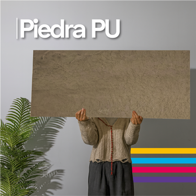 Panel de Piedra PU Poliuretano 3D Onix Marrón 1.20 m x 0.60 m | Fullcons