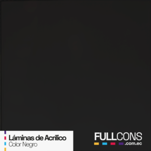 Láminas de Acrílico Negro 1.22 x 2.44 m – Disponibles en Espesores de 2 y 3 mm para Proyectos Sofisticados