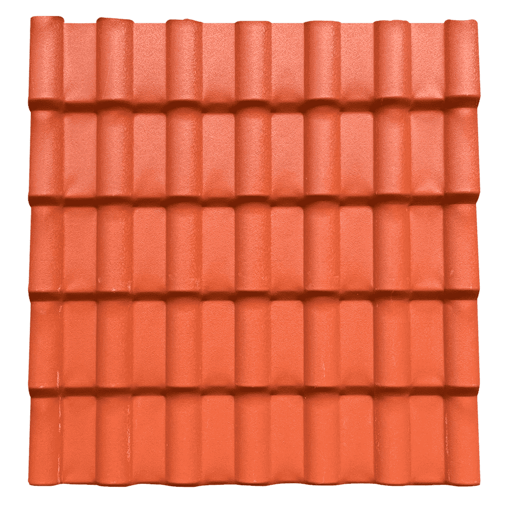 Textura Teja Española PVC Naranja