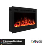 Chimenea Eléctrica 36″ con Luces LED de Bajo Consumo – Elegancia y Calidez Sin Esfuerzo