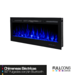 Chimenea Eléctrica 50″ con Parlante Bluetooth Integrado – Confort y Sonido Envolvente para Tu Hogar