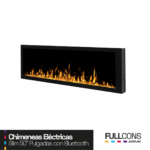 Chimenea Eléctrica 50″ SLIM con Parlante Bluetooth Integrado – Diseño Ultra Delgado y Sonido Premium