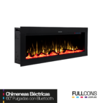 Chimenea Eléctrica 60″ con Parlante Bluetooth Integrado – Majestuosidad y Tecnología en un Solo Dispositivo