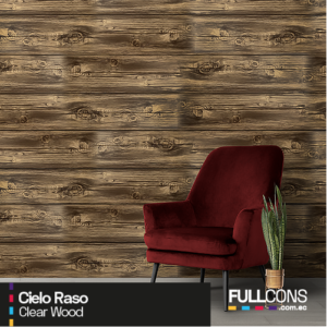 Cielo Raso Clear Wood - Textura