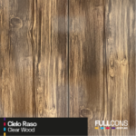 Cielo Raso PVC Color Clear Wood – Belleza Maderada en Dimensiones de 25cm x 5.95m