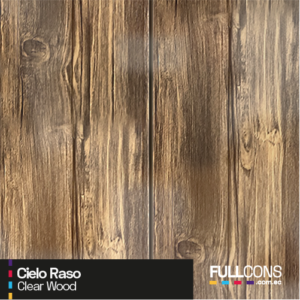 Cielo Raso Clear Wood - Textura