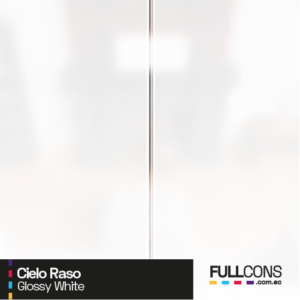 Cielo Raso Glossy White - Textura