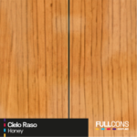 Cielo Raso PVC Color Honey – Calidez Maderada en Dimensiones de 25cm x 5.95m