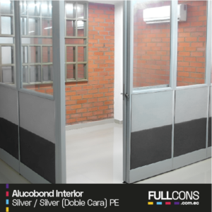 Alucobond Interior - Doble Cara - Silver Silver - Plancha