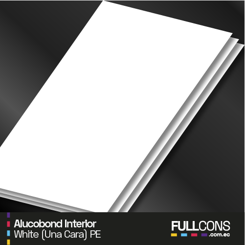 Alucobond Interior 1 Cara | Aluminio Compuesto | Color "White"