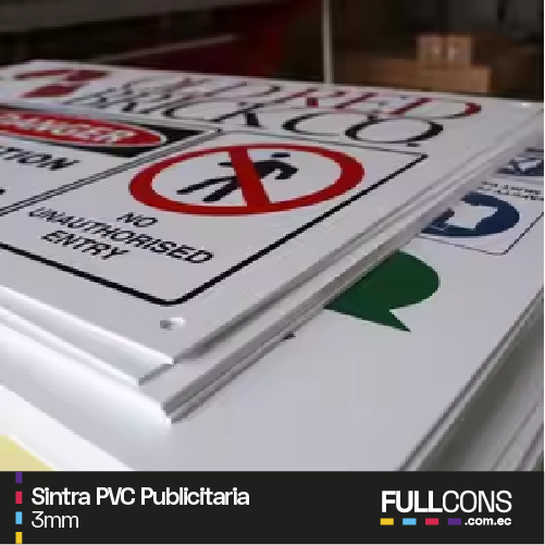 Sintra PVC Publicitario 3mm | Fullcons