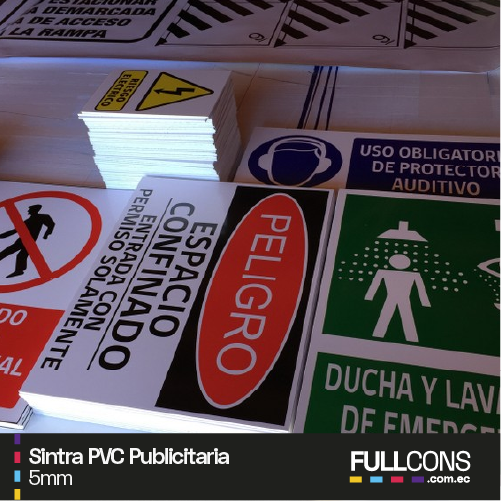 Sintra PVC Publicitario 5mm | Fullcons